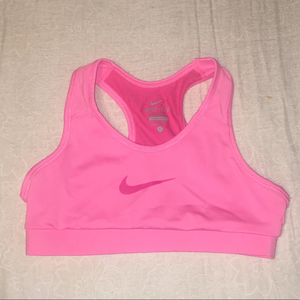 Nike Dri Fit Pink Large Sports Bra